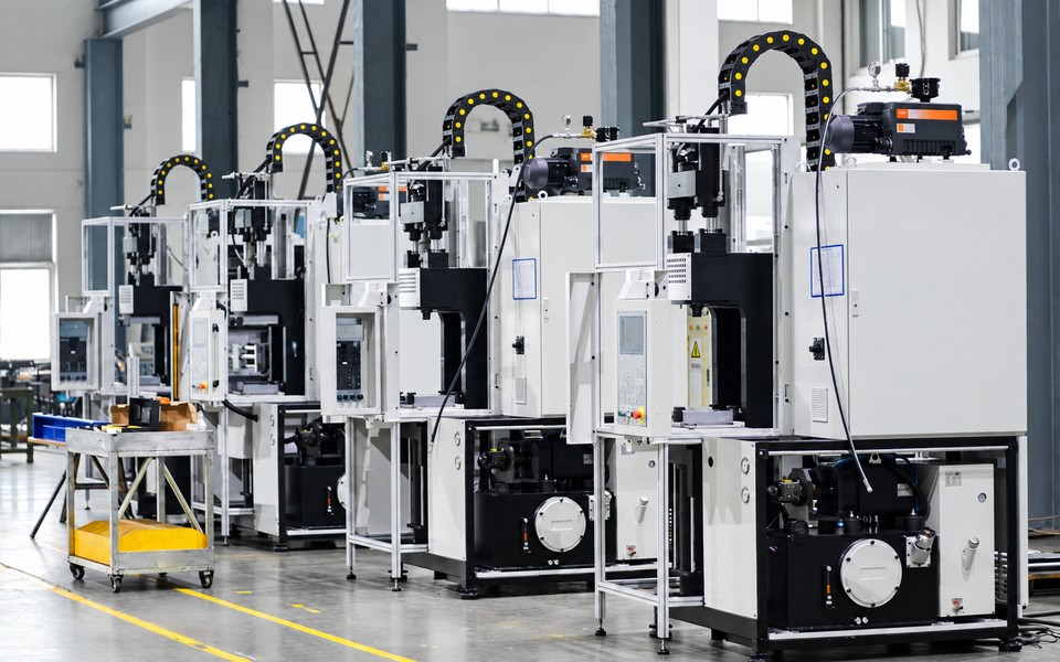 DOUSH C-frame rubber injection molding machine — Live Picture
